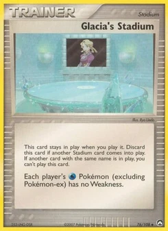 Pokémon-Karte Frosinas Stadion 076/108