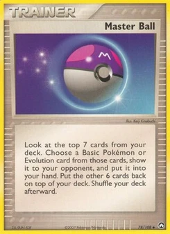 Pokémon-Karte Meisterball 078/108