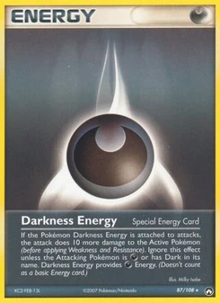 Pokémon-Karte Finsternis-Energie 087/108