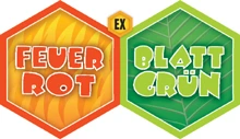 EX Feuerrot & Blattgrün Logo