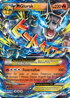 Pokémon-Karte M-Glurak EX 012/117