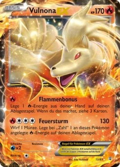 Pokémon-Karte Vulnona EX 013/117