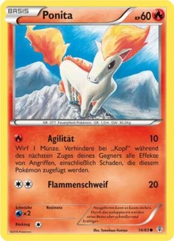 Pokémon-Karte Ponita 014/117