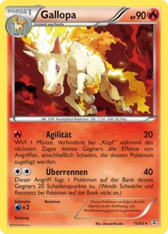 Pokémon-Karte Gallopa 015/117