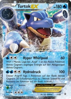 Pokémon-Karte Turtok EX 017/117