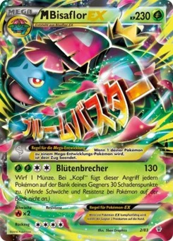 Pokémon-Karte M-Bisaflor EX 002/117