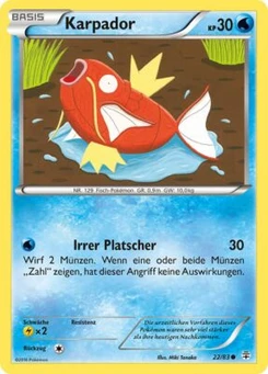 Pokémon-Karte Karpador 022/117