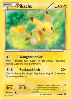 Pokémon-Karte Pikachu 026/117