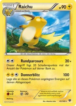 Pokémon-Karte Raichu 027/117