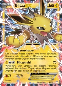 Pokémon-Karte Blitza EX 028/117