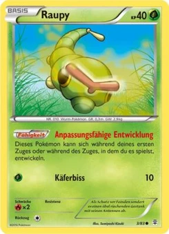 Pokémon-Karte Raupy 003/117