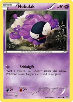 Pokémon-Karte Nebulak 033/117