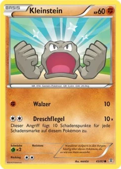 Pokémon-Karte Kleinstein 043/117