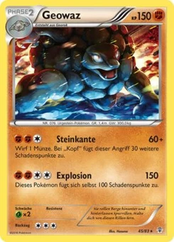 Pokémon-Karte Geowaz 045/117