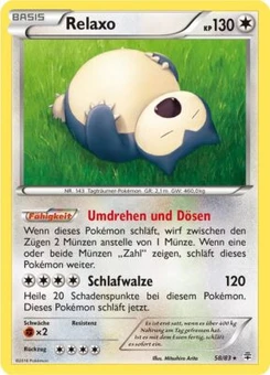 Pokémon-Karte Relaxo 058/117