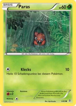 Pokémon-Karte Paras 006/117