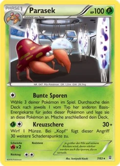 Pokémon-Karte Parasek 007/117