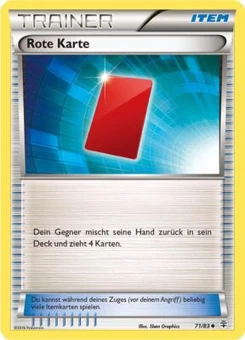 Pokémon-Karte Rote Karte 071/117