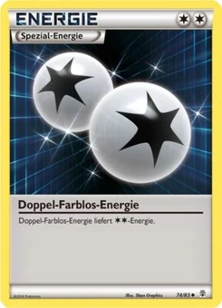 Pokémon-Karte Doppel-Farblos-Energie 074/117