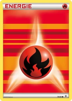 Pokémon-Karte Feuerenergie 076/117