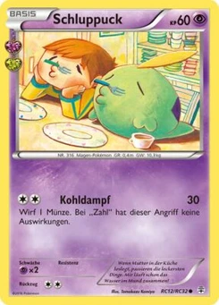 Pokémon-Karte Schluppuck RC12