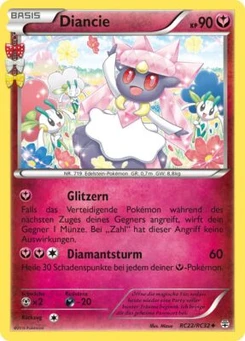 Pokémon-Karte Diancie RC22