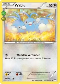 Pokémon-Karte Wablu RC23
