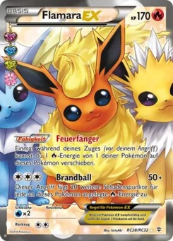Pokémon-Karte Flamara EX RC28
