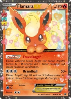 Pokémon-Karte Flamara EX RC6