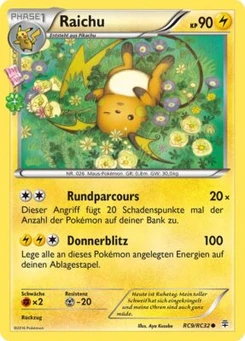 Pokémon-Karte Raichu RC9