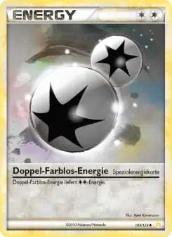 Pokémon-Karte Doppel-Farblos-Energie 103/123