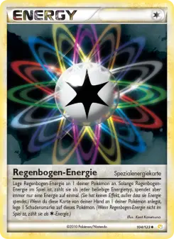 Pokémon-Karte Regenbogen-Energie 104/123