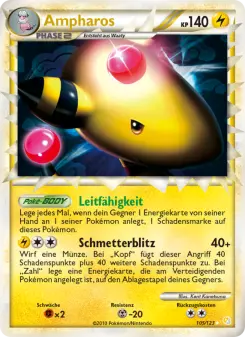 Pokémon-Karte Ampharos 105/123