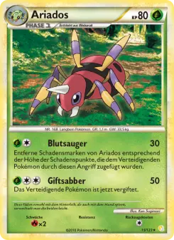 Pokémon-Karte Ariados 015/123