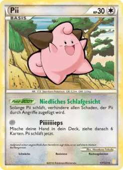 Pokémon-Karte Pii 017/123