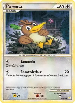 Pokémon-Karte Porenta 019/123