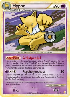 Pokémon-Karte Hypno 023/123