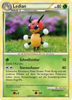 Pokémon-Karte Ledian 025/123