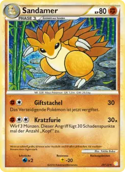 Pokémon-Karte Sandamer 029/123