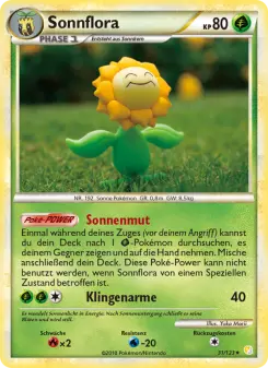 Pokémon-Karte Sonnflora 031/123