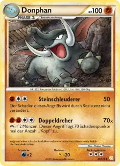 Pokémon-Karte Donphan 040/123