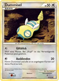 Pokémon-Karte Dummisel 041/123