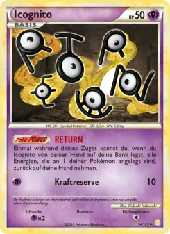 Pokémon-Karte Icognito 054/123