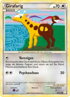 Pokémon-Karte Girafarig 064/123