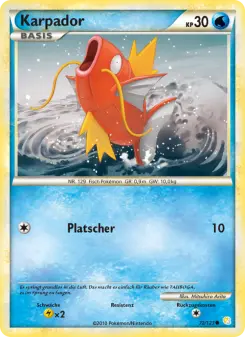 Pokémon-Karte Karpador 072/123