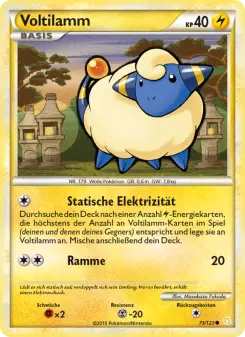 Pokémon-Karte Voltilamm 073/123