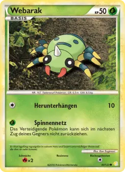 Pokémon-Karte Webarak 083/123