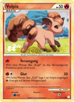 Pokémon-Karte Vulpix 087/123
