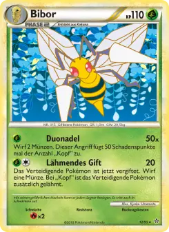 Pokémon-Karte Bibor 012/095