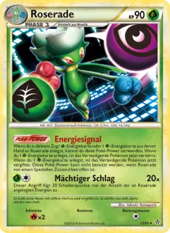 Pokémon-Karte Roserade 023/095